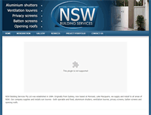 Tablet Screenshot of nswbuildingservices.com.au